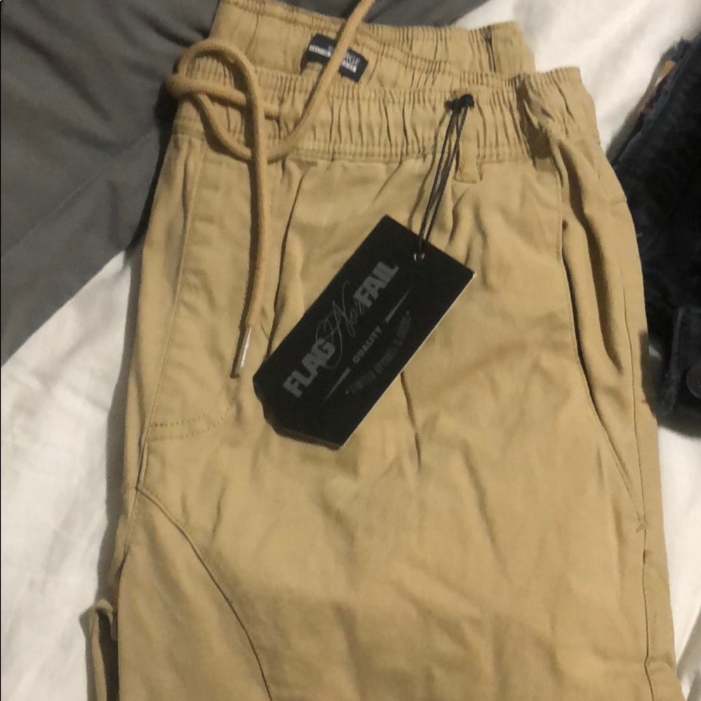 Flag nor fail khaki joggers